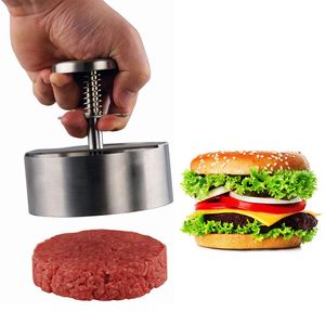 Et Kümes hayvanları aletleri Hamburger Press Patty Maker 304 Paslanmaz Çelik Yapmaz Burger Köfte ve İnce Burger Yapmak P230712