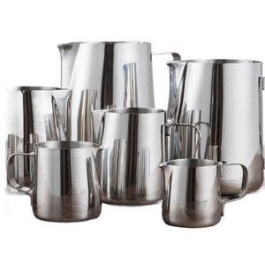 Milk Jugs Milk Jugs Stainless Steel Frothing Pitcher Pull Flower Cups Coffee Milk Frother Latte Art Milk Foam Tool Coffeware 230712