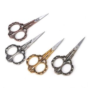 Colors European Vintage Floral Pattern Scissors Seamstress Plum Blossom Tailor Scissor Sewing For Fabric Tool Notions & Tools304D