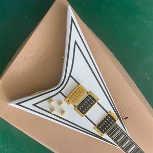 New Factory Customization Electric Guitar, Randy Rhoads V Flying, White Hot Sale