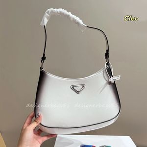 Cleo Tote Bag Designer Shoulder Bags Woman Fashion Handbags High Quality Leather White Gradient Hobo 2023 New Ladies Purses