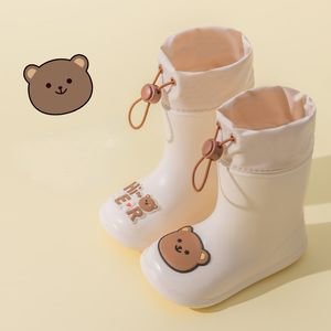 Botas de Chuva Desenho Infantil Botas de Chuva Infantil Impermeáveis Sapatos Infantis EVA Leves Quentes Tênis de Água para Crianças Tênis de Bebê Antiderrapante 230713