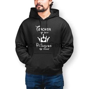 Herrtröjor tröjor män hoodies tröjor nattdag kvinnor bomullslärare av prinsessan lös pullover hoodie vinter lång längd mode x män x0713