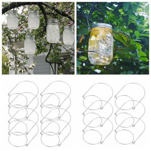Storage Bottles 12/24 Pcs Mason Jar Hanger Stainless Steel Wire Handles For Mini Glass Bottle Container Canning Jars HomeDecoration
