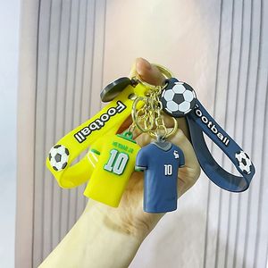 Fashion Blogger Designer Schmuck kreative Cartoon Fußball Digital Kleidung Puppe Schlüsselbund Pendant Handy Schlüsselanhänger Lanyards Keyrings Großhandel YS59
