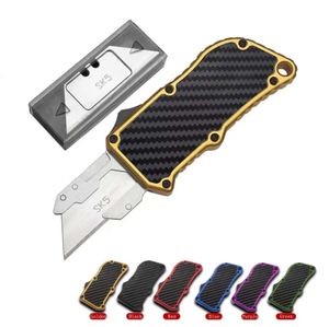 ZTECH TACTICAL NANIFES BLODE Utility Nóż Wymienna część ostrza aluminiowa uchwyt aluminiowy EDC Outdoor Multitool Security Diving Prezent Five Blade