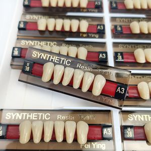 Nail Art Equipment 16 12 Sets Box Dental Resin Teeth Anterior Posterior Polymer Denture Economic Dent A2 A3 2 Layers Dentistry Materials 230712