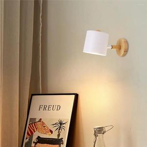 Lampada da parete Macaron Modern Light Simple Bedside Nordic Sconce per Corridoio Lampade da sala da lettura Luste Holder Bedroom Decor