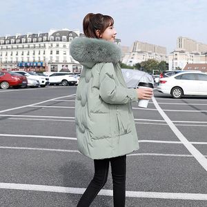 Trench Coats Feminino Casaco Feminino Meio Longo Solto Jaqueta Com Capuz Acolchoado Thcikened Roupas de Inverno Casual Parka Coreano Veste Hiver Femme LM