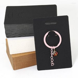 Smyckespåsar 100st DIY Keychain Display Card Bag For Accessories Organizer Small Business Gift Packaging Material Tillbehör Partihandel