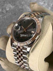 Um original 1 a 1 2023 Diver Sport Relógio de pulso Datejust 41mm Wimbledon 126334 Canelado Jubileu Jan Novo relógio automático masculino 5JPW YCHY