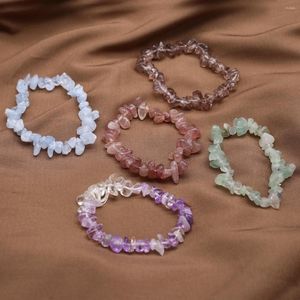 Strand Natural Stone Bracelet Beads Irregular Crushed Gemstone Charms For Jewelry Making Diy Personality Fashion Decorate Accessories