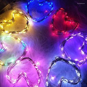 Strings Battery Party Christmas Wedding Fairy Lamp Garland Copper Wire Light Yard Garden Outdoor Decoration LED String