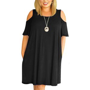 Abiti taglie forti Abito grande 9XL per Fat MM 2023 Abito estivo donna Abiti larghi più abiti con spalle scoperte abbigliamento donna abiti 230713