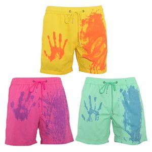 Men's Shorts Beach shorts Men's magic color changing swimming shorts Summer swimsuit shorts Quick drying Beachwear 230713