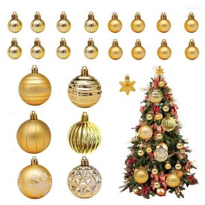 Party Decoration Hanging Christmas Tree Ornaments Balls 42pieces Electroplating Baubles Pendants For