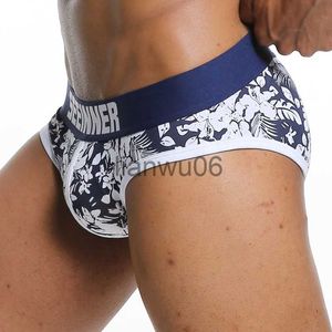 Underpants Brand Men Underwear Briefs Sexy Print Gay Penis Pouch Wonderjock Men Bikini panties Man Sleepwear Cotton Gay Underwear Underpant J230713