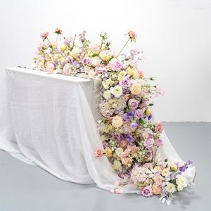 Декоративные цветы цветочные композиция свадебное стол