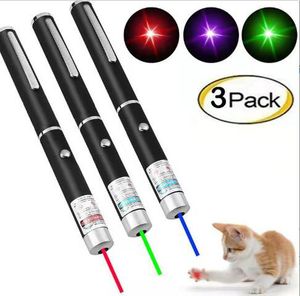 Green Red Purple light Laser Pen Beam Laser Pointer Pen For SOS Mounting Night Hunting teaching Xmas gift Opp Package Higat Quality