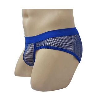 Underpants Men Underwear Transparent Net Mesh Bikini Briefs Underwear Bulge Underpants Fashion Low Waist Brief Sexy Lingerie Intimates J230713