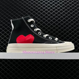 1970 CDG Play X Designer Platform Conversity Shoes Shoes Sneakers Run Chuck Hike 1970s Classic 70 Taylor Eyes Casual Women Men Trainer White Black 001