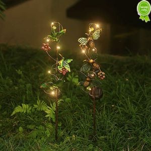 LED Solar Light Outdoood Wodoodporne słoneczne oświetlenie ogrodowe Lampy na trawniku na ślub świąteczne domowe lampa dekoracyjna