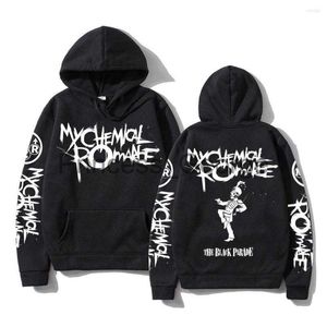 Herrtröjor tröjor män hoodies min romantik dubbelsidig grafisk streetwear män kvinnor svart parade punk emo rock hoodie mäns hooded tröja x0713