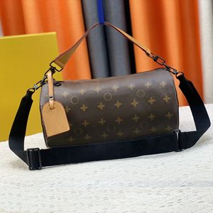 Designer Bag Womens Leather Cylinder Bag Mini Carrying Tote Vintage Printed Crossbody Bag Stylish Shoulder Bag #46691