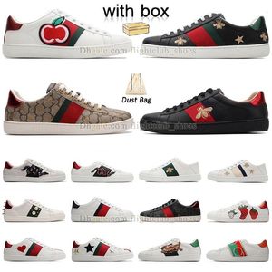 Designer casual Shoes Mens Womens Cartoons Shoes Italy bee Genuine Leather Snake Embroidery Tiger Classic fashion Men women famous outdoor coach Sneakers trainer