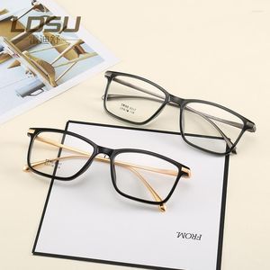 Солнцезащитные очки рамки Men Tr90 очки рамки четкие миопия бренда оптические дизайнерские очки простые зеркало 2023 декоративные