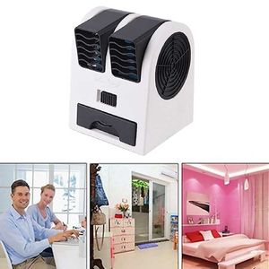 Ventiladores elétricos Top Venda Mini Ar Condicionado 3-em-1 Fan Umidificador Purificador para Casa / Exterior USB / Bateria Alimentado Portátil Refrigerador de Ar Silencioso