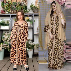 Abbigliamento etnico Ramadan Eid Mubarak Ragazza Abaya Dubai Turchia Islam Abito musulmano arabo Caftano Abaya per bambini Robe Longue Musulmane228d