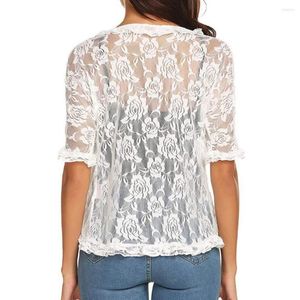 Blusas femininas femininas top diário elegante cardigã bordado com bainha irregular elegante casaco de xale de ponto aberto para um feminino chique