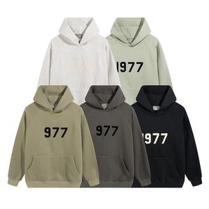 Mens Sweatshirt Hoodie Tasarımcı Hoodie Erkekler Beyaz Siyah Erkek Hoodies Adam Kadınlar için 1977 Hoodie Pullover Sweatshirts Gevşek Uzun Kollu93