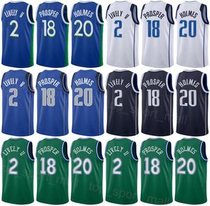 Man Kids Printed Basketball Richaun Holmes Jersey Dereck Lively II 2 Olivier-Maxence Prosper 18 Grant Williams Seth Curry Kyrie Irving 2 Luka Doncic Dwight Powell