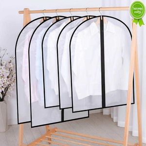 5PCS Storage Bag Transparent Clothing Organizer Cover Clothes Dust Case Bag Garment Suit Coat For Home Wardrobe Hanging Protect