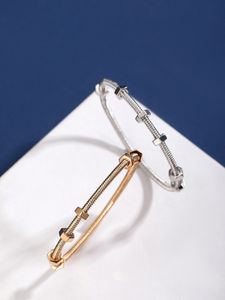 سوار تنس سوار سوار الجوز Ecrou de Carti Series Silver Rose Gold Bercelet Bracelet Party Jewlery