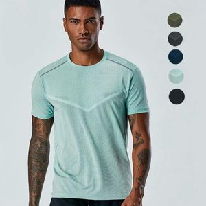 Camisetas masculinas masculinas de manga curta camisetas esportivas de secagem rápida para treino roupas fitness