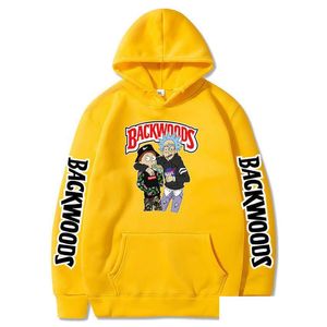 Herrtröjor tröjor backwoods mens och kvinnor tryckt plover hoodie sportkläder koreansk stil kläder avslappnade roliga toppar för pojke dhu0o
