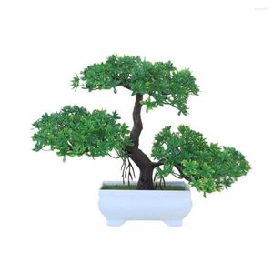 Decorative Flowers Plantas Artificial Plastic Plants Small Tree Pot Fake Plant Potted Flower Home Room Table Decoration Garden Arrangement