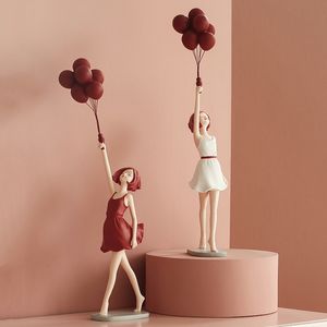 Dekorativa föremål Figurer Luxury Creative BalloonDecoration for Home Figure Sculpture Staty vardagsrum sovrum skrivbord ornament hantverk julklapp 230712