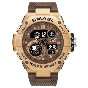 Relógios digitais masculinos esportivos militares masculinos com mostrador de aço inoxidável relógios de pulso multifuncionais relógio de estudante à prova d'água 50 m