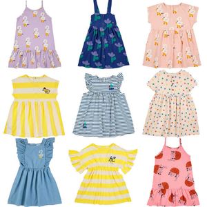 Abiti da ragazza Abiti per bambini 2023 New Summer BC Brand Girls Cute Print Manica corta Princess Dress Baby Child Fashion Outwear ClothesHKD230712