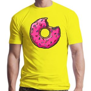 Mens TShirts Donut T Shirt Donut Homer Yellow Sprinkles Lisa Marge Bart Maggie 230713