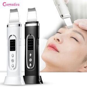 Face Massager Ultrasonic Skin Scrubber Electric Cleansing Pore Deep Cleaner Acne Blackhead Remover Peeling Shovel Device Beauty Machine 230712