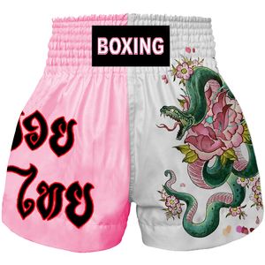 Мужские шорты Muay Thai Boxing Shorts Boxers Man Women Kids Kickboxing Fight Grappling Mma Sanda Combat Train