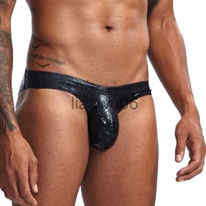 Underpants Calzoncillos Slip Ropa Interior Hombre Unterhosen Men Sexy Leather Gay Underwear Men's Briefs J230713