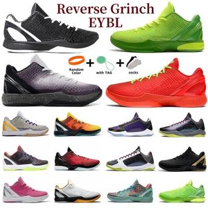 Мужские баскетбольные кроссовки Mamba 6 Protro 5 EYBL Grinch Reverse Grinch Black Del Sol Mambacita Sweet 16 Metallic Gold BHM Dark Knight Men 5s 6s Кроссовки Спортивные кроссовки