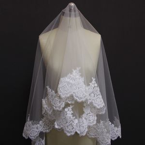 Gioielli per capelli da sposa Bling Paillettes Pizzo Cappella Velo da sposa SENZA pettine Lungo 2 metri Mantiglia Velo da sposa Uno strato Velo bianco avorio Copricapo 230713