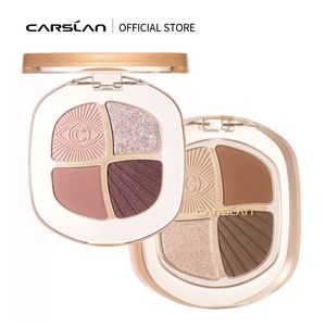 Lidschatten CARSLAN Big Eyes 4-Farben-Lidschatten-Palette Hochqualitatives Pigment Braun Nude Matte Shimmer Glitter Smoky Eye Shadow Makeup Cosmetic 230712